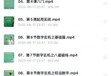 军师张仪玄数奇门传承弟子班,33集视频+《玄数奇门教材》-六六易学网