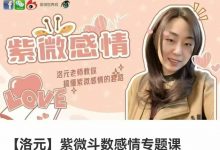 洛元 依婷系紫微斗数感情专题课-六六易学网