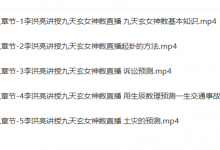 【李洪亮】讲授九天神数直播-六六易学网